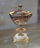 سرویس کریستال اسکوئر لب اکلیل با پایه آناناس
