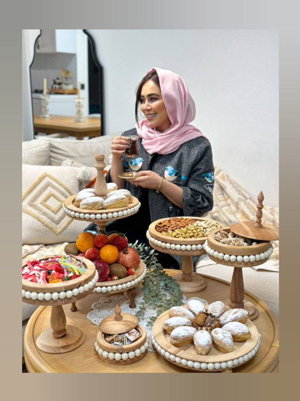سرویس پذیرایی چوبی مهره دار
