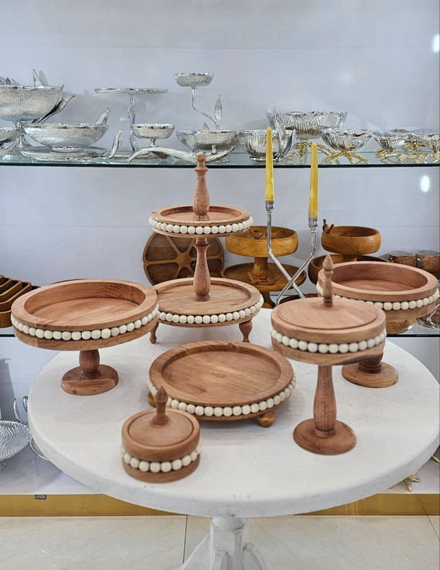 سرویس پذیرایی چوبی مهره دار