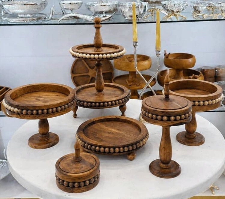 سرویس پذیرایی چوبی مهره دار