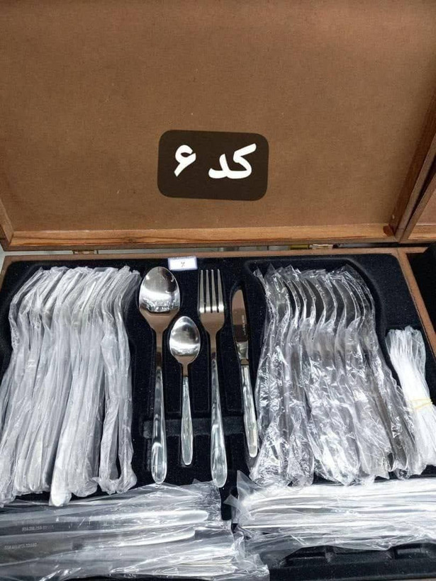 سرویس قاشق چنگال بیوتی Beauty (به همراه کیف چمدانی چوبی)