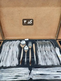 سرویس قاشق چنگال بیوتی Beauty (به همراه کیف چمدانی چوبی)
